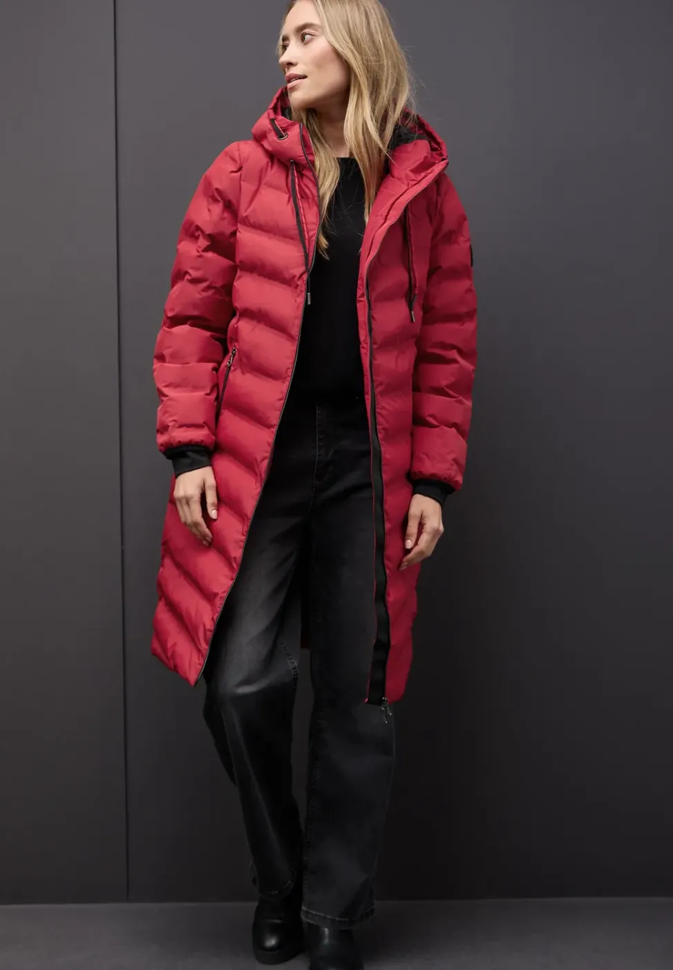 Manteau avec coutures collées