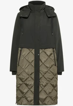 Manteau avec mélange de structures