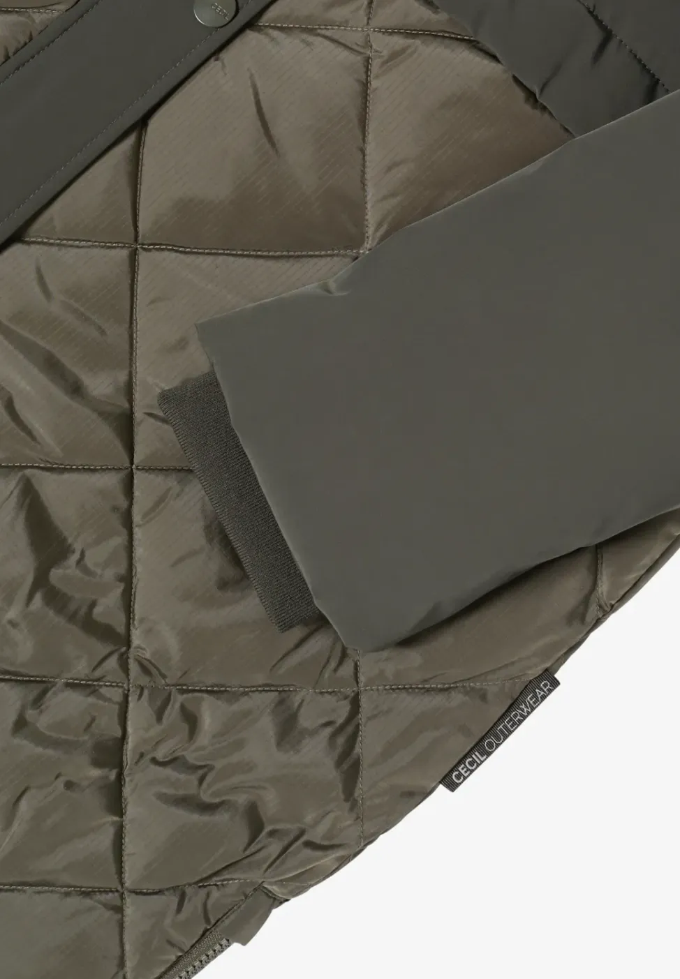 Manteau avec mélange de structures