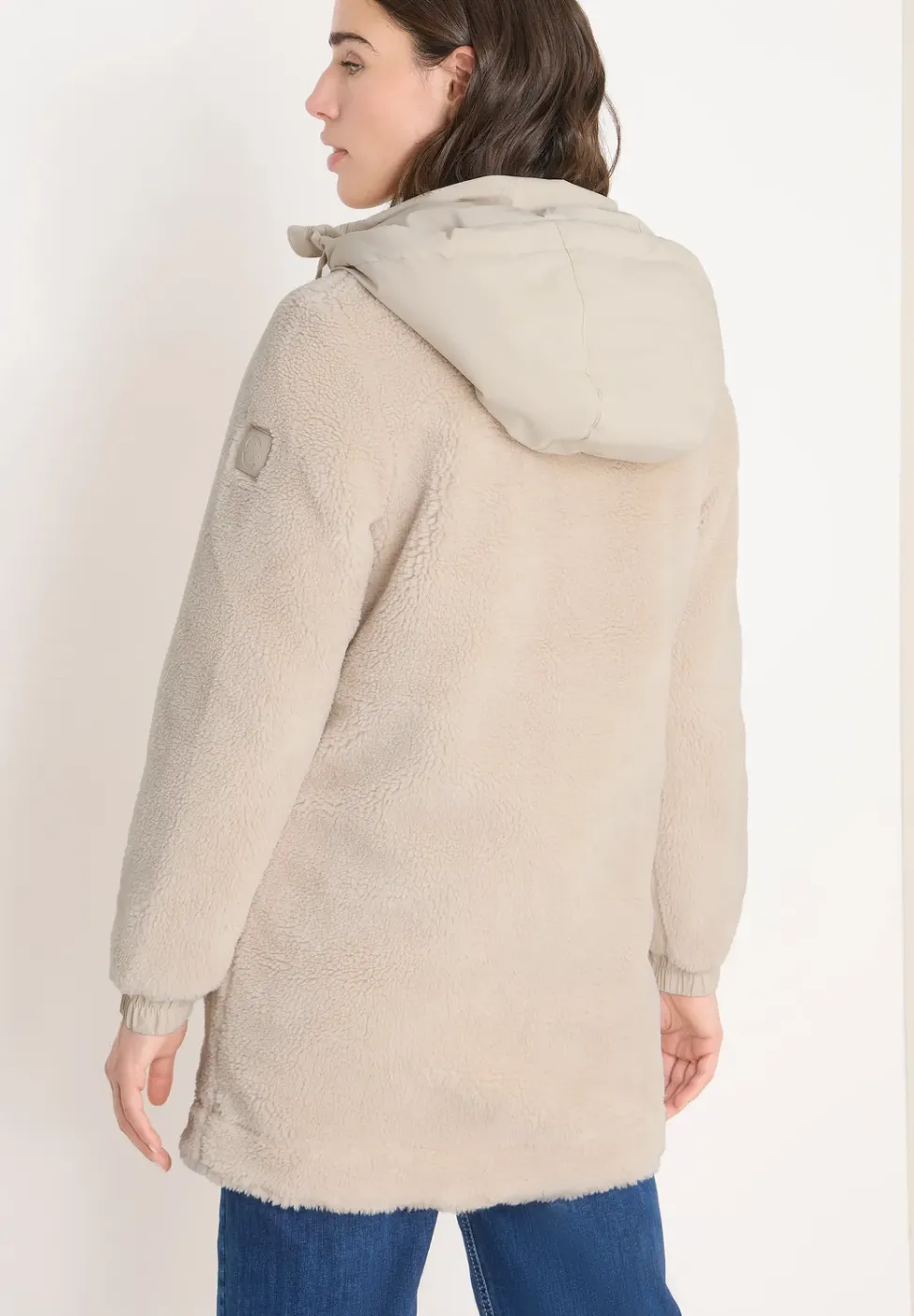 Manteau douillet en peluche
