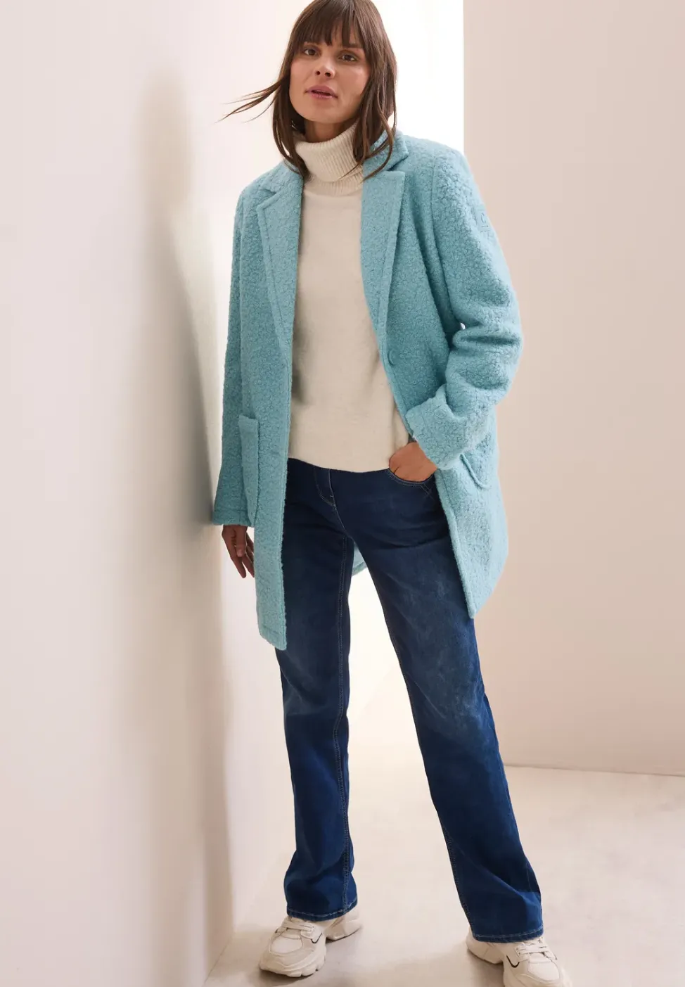 Manteau effet laine