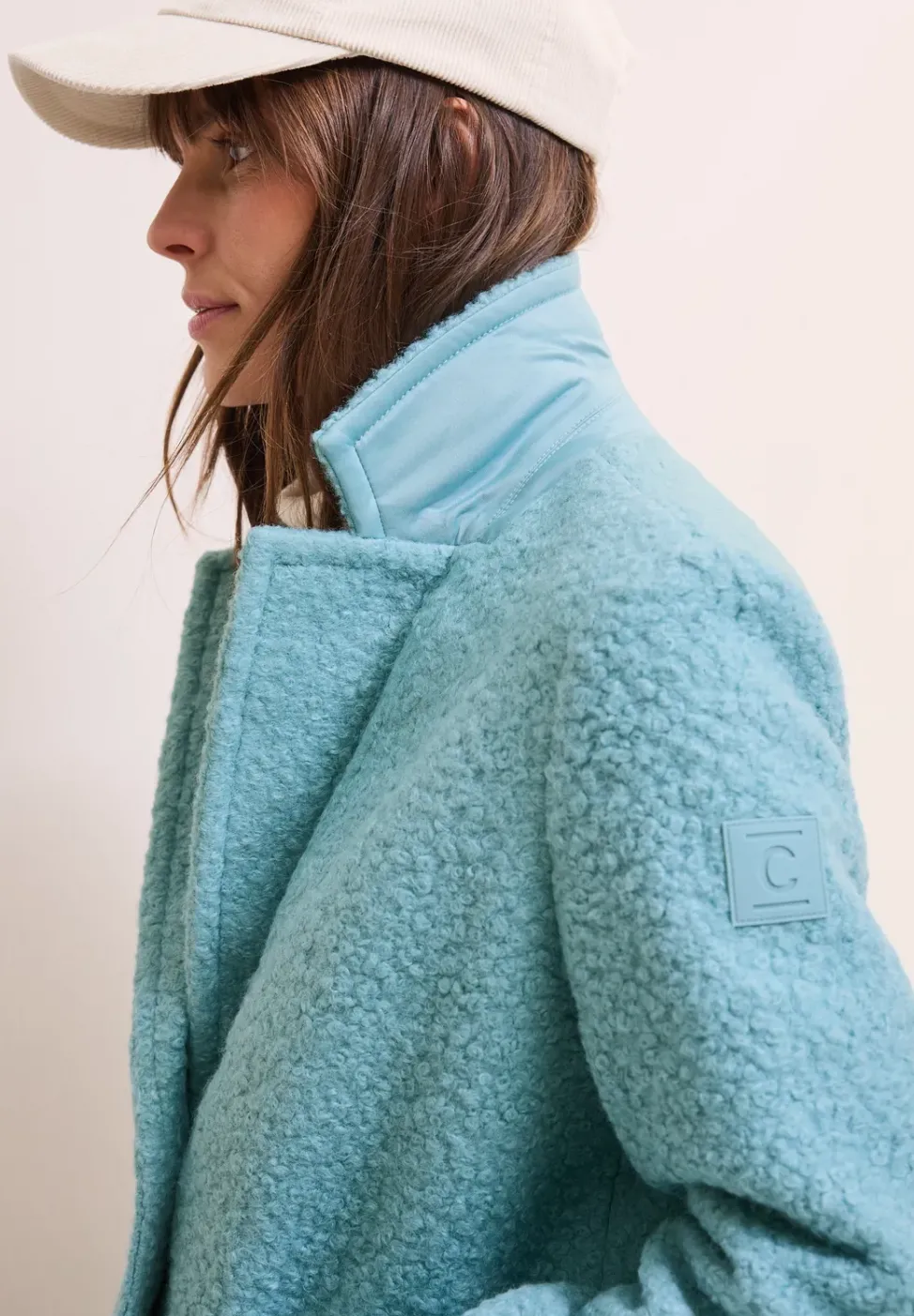 Manteau effet laine