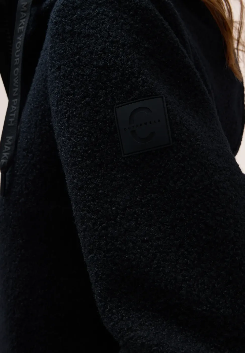 Manteau effet laine