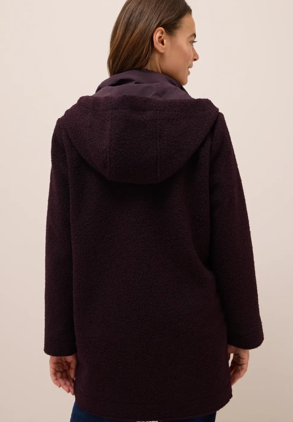 Manteau effet laine