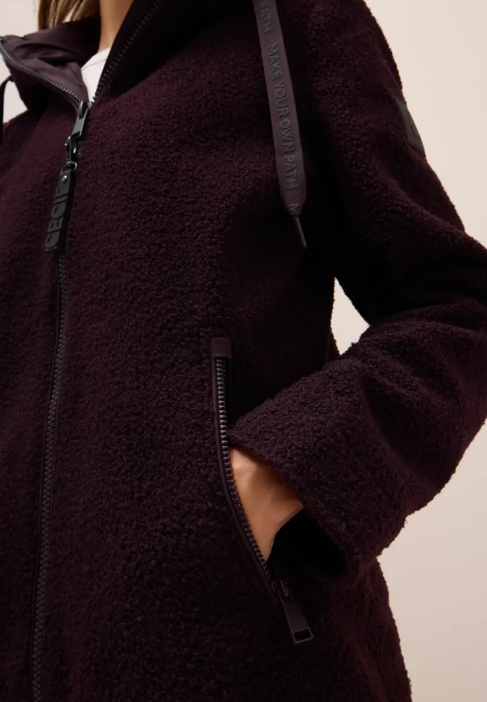 Manteau effet laine