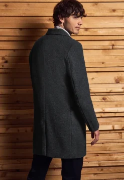 Manteau en optique laine