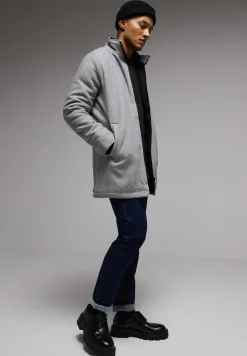 Manteau en optique laine