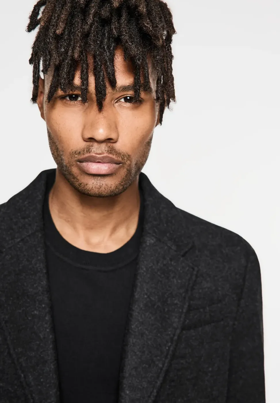 Manteau en optique laine