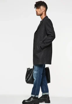 Manteau en optique laine