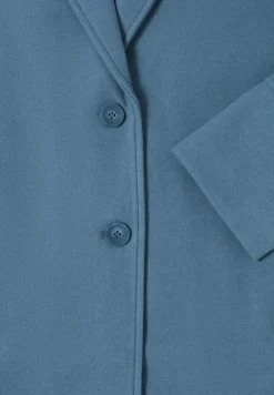 Manteau à revers aspect laine