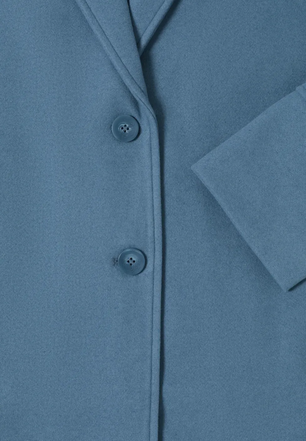 Manteau à revers aspect laine
