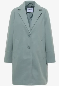Manteau à revers aspect laine
