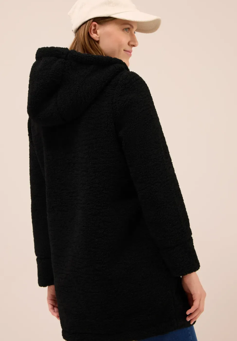 Manteau Teddy avec capuche