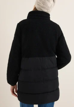 Manteau Teddy avec mélange de structures