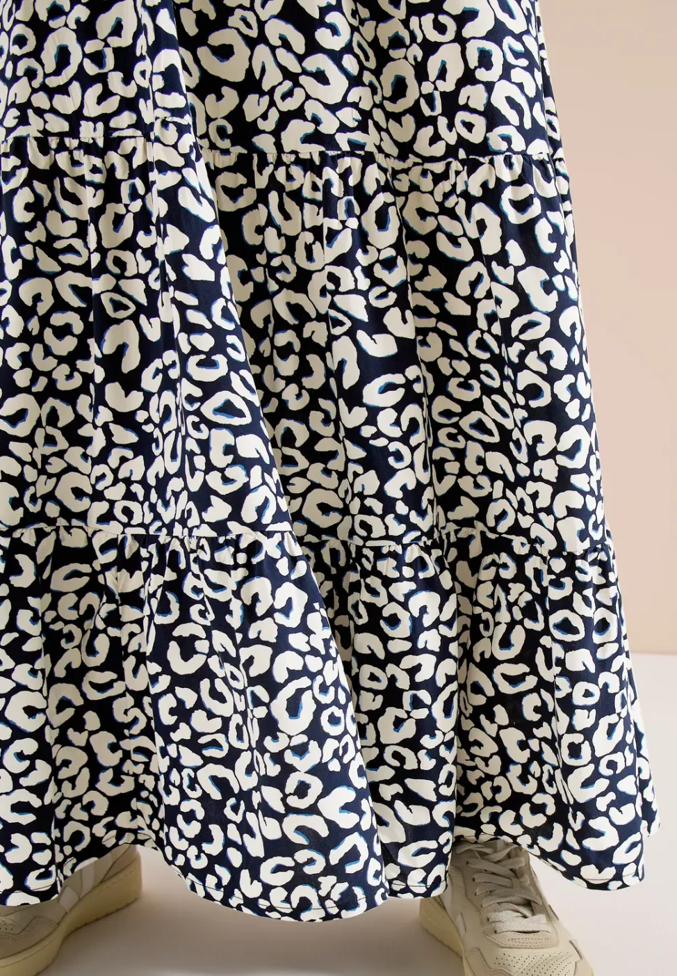 Maxi-jupe avec motif graphique