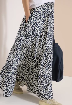 Maxi-jupe avec motif graphique