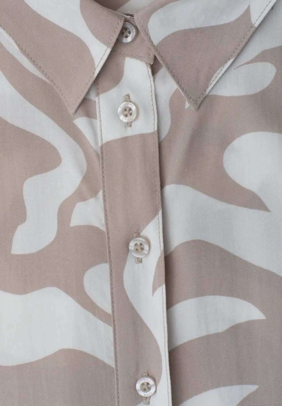 Maxi-robe à col chemise et imprimé