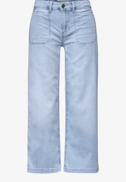 Mid Waist Jeansculotte en Loose Fit