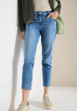 Mid Waist Slim Leg Jeans dans un Casual Fit