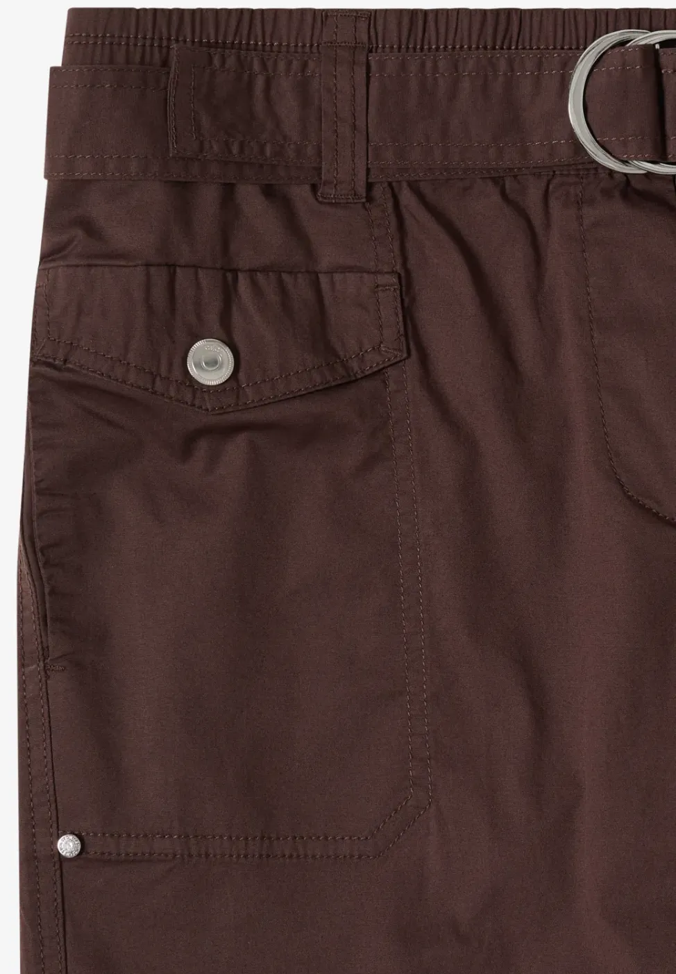 Mid Waist Slim Leg Pantalon Loose Fit