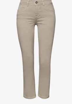 Mid Waist Straight Leg Jeans dans le Slim Fit