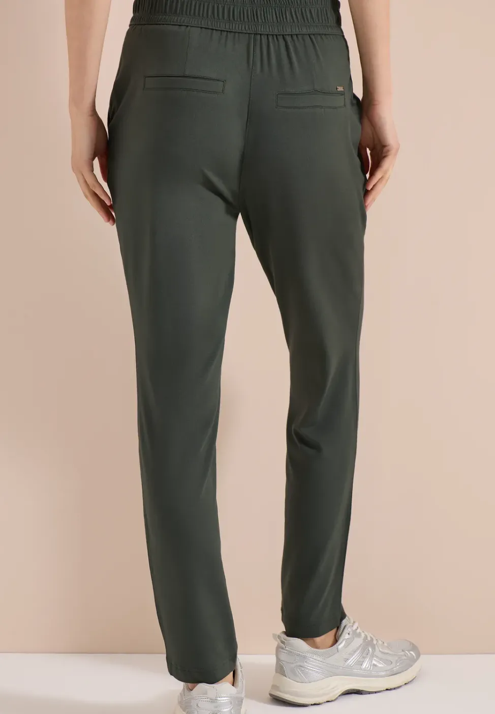 Pantalon ajusté taille mi-haute coupe slim