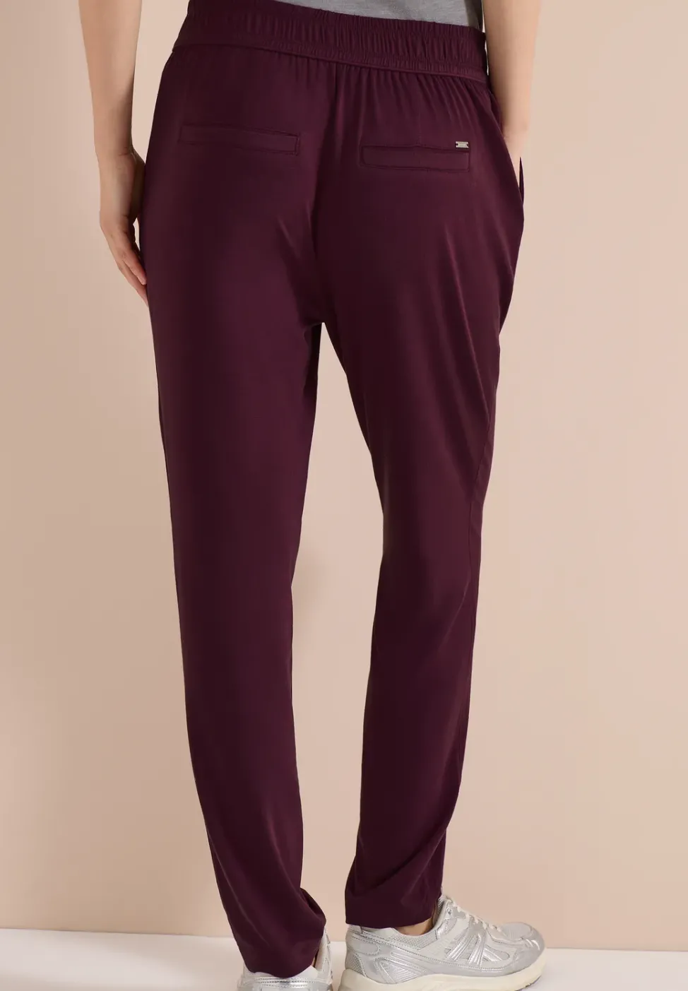 Pantalon ajusté taille mi-haute coupe slim