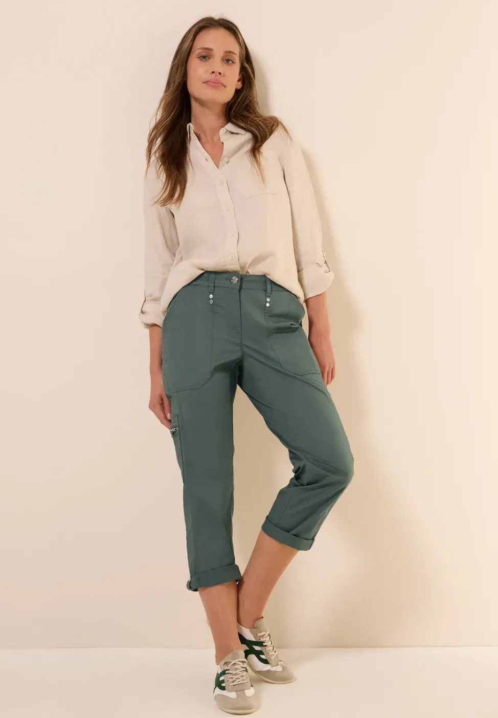 Pantalon 7/8 au look cargo