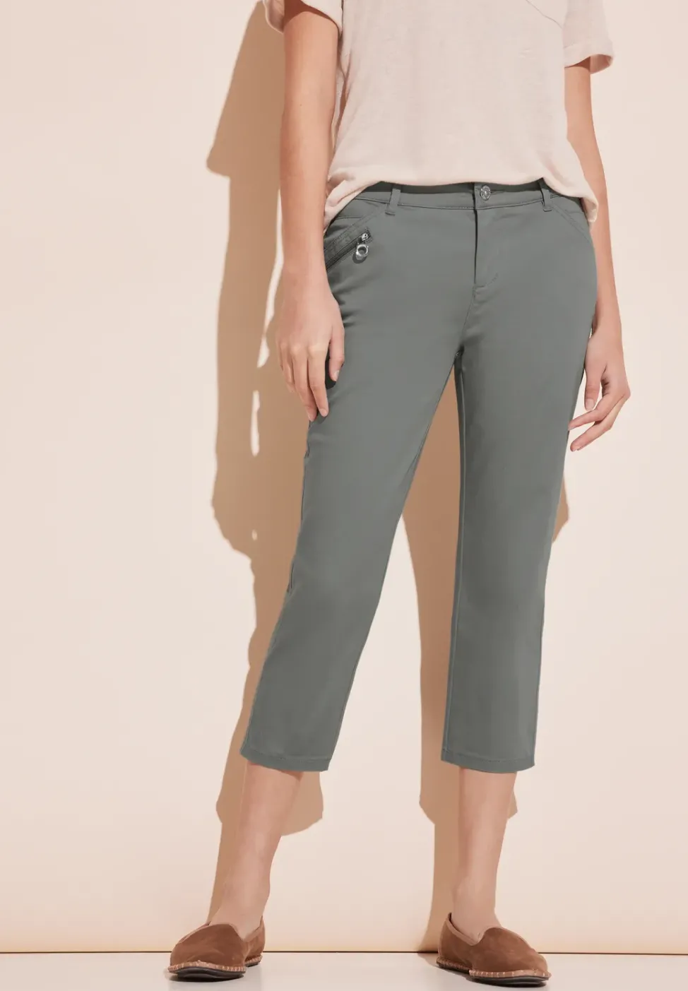 Pantalon 3/4 avec fermeture éclair