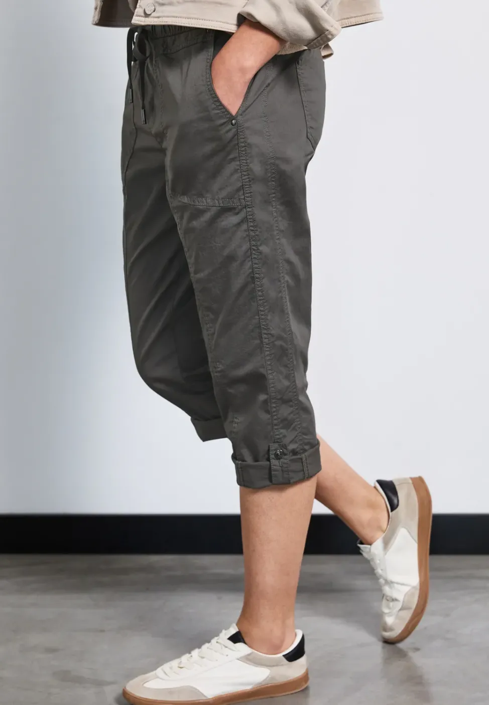 Pantalon 3/4 avec turn-up