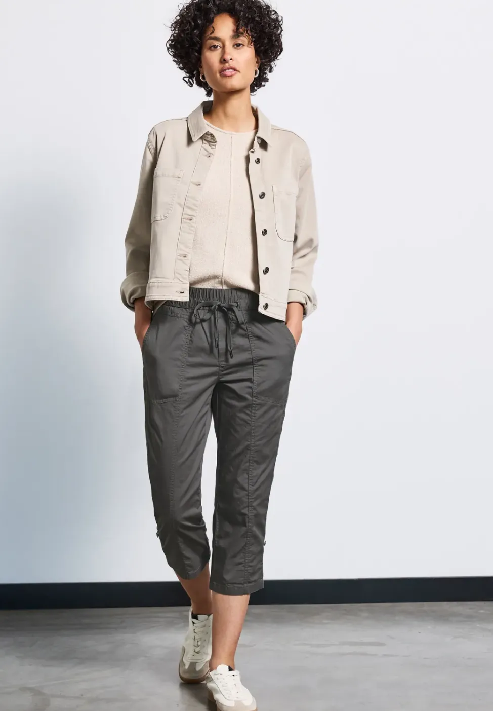 Pantalon 3/4 avec turn-up