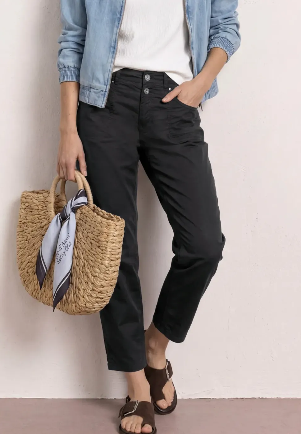 Pantalon Barrel Leg taille haute