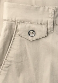 Pantalon chino coupe casual en matière douce