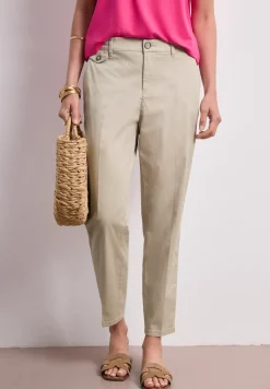 Pantalon chino coupe casual en matière douce