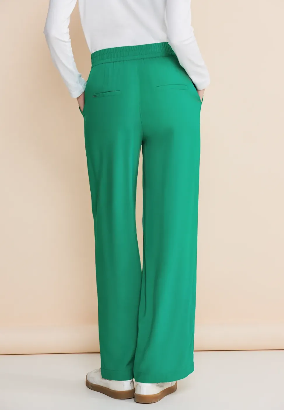 Pantalon coupe ample en viscose