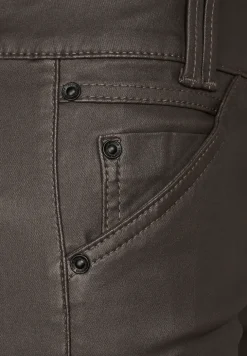 Pantalon coupe slim avec coating