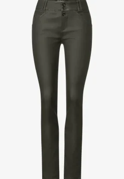 Pantalon coupe slim avec coating