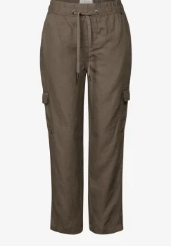 Pantalon en lin au look cargo