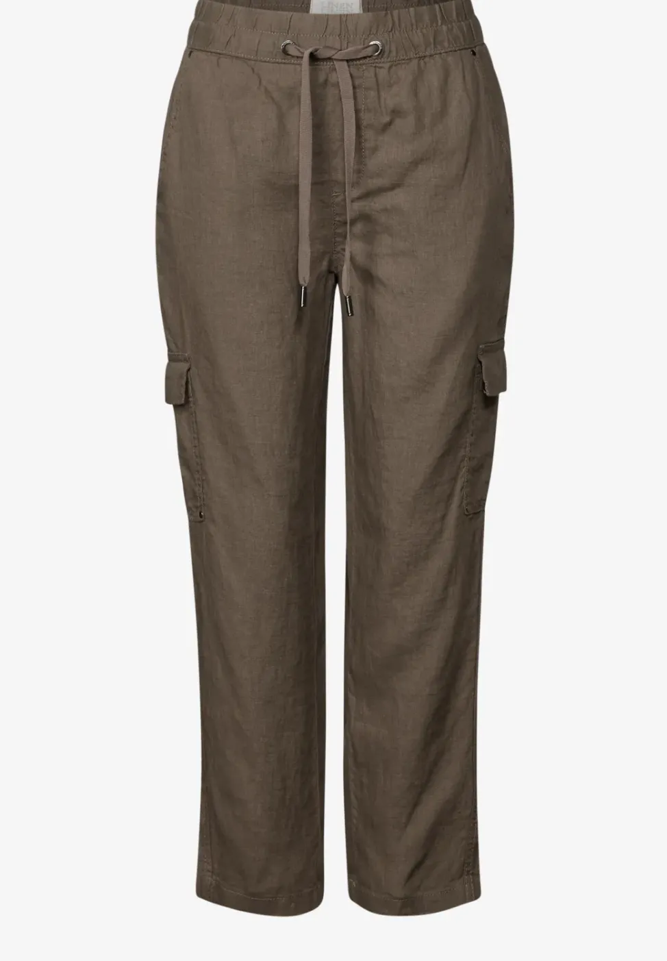 Pantalon en lin au look cargo