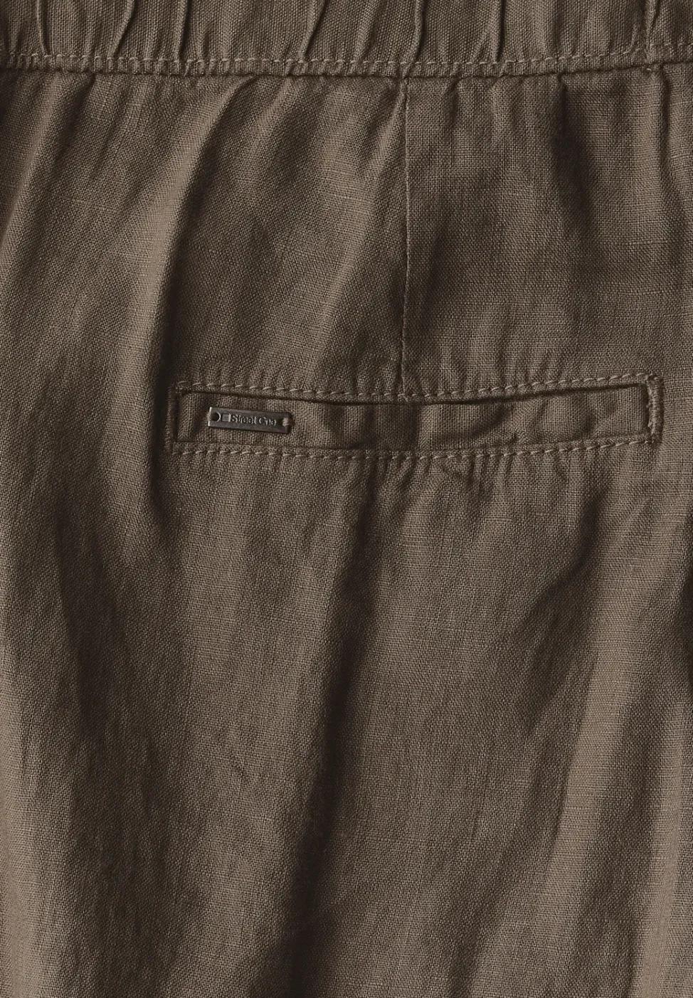Pantalon en lin au look cargo