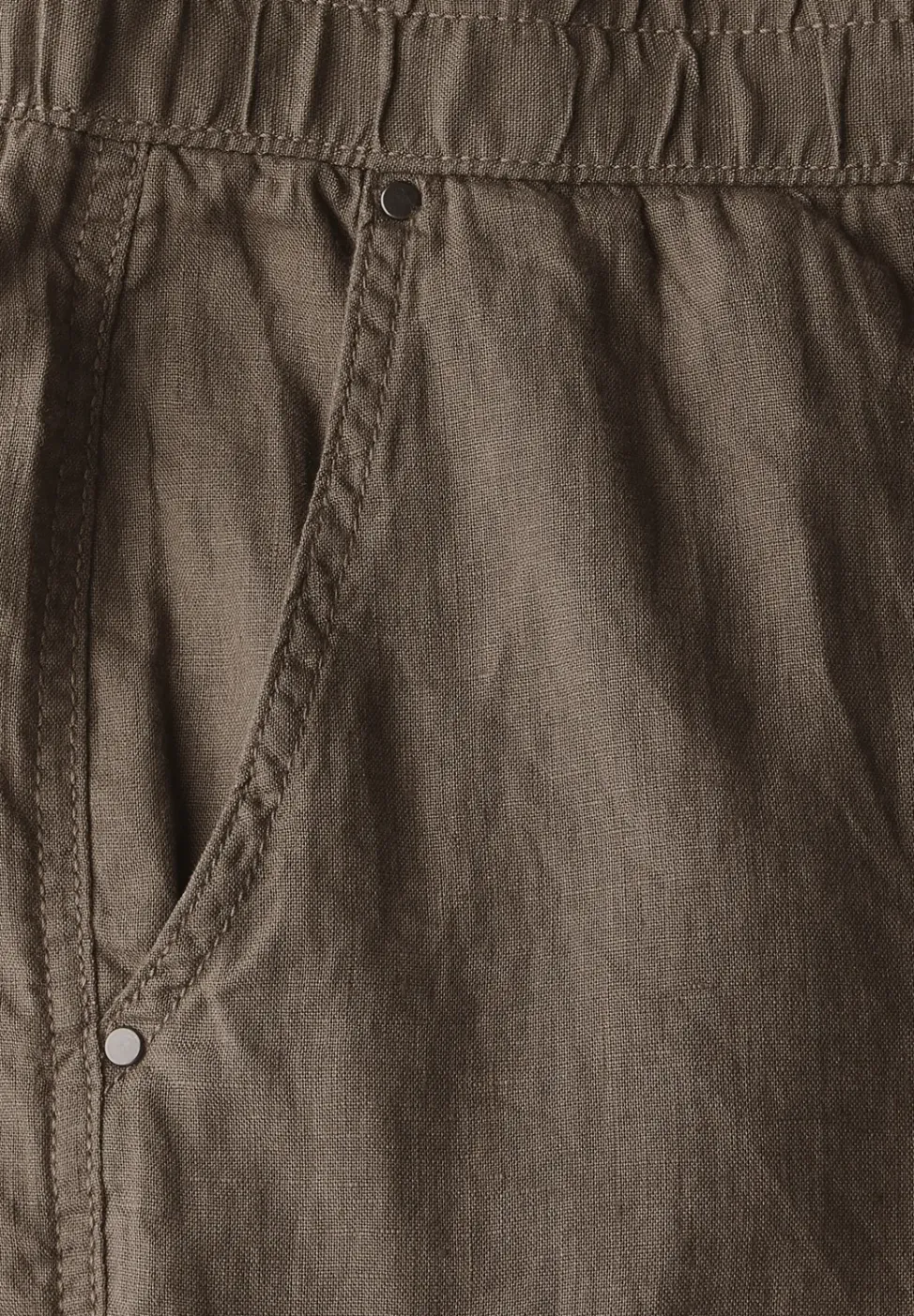 Pantalon en lin au look cargo