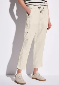 Pantalon en lin au look cargo