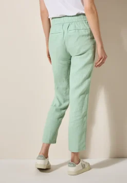 Pantalon en lin, coupe décontractée
