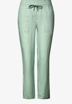 Pantalon en lin, coupe décontractée
