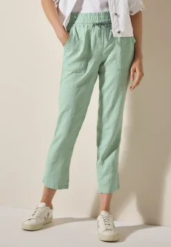 Pantalon en lin, coupe décontractée