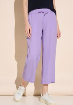 Pantalon en lin culotte 7/8