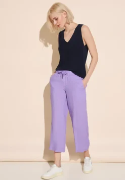 Pantalon en lin culotte 7/8