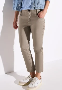 Pantalon en satin 7/8