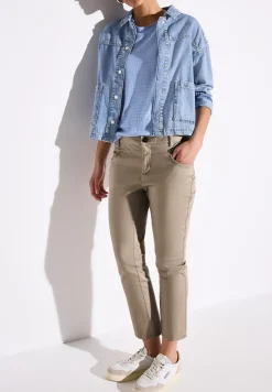 Pantalon en satin 7/8