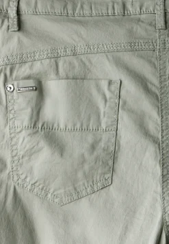 Pantalon 3/4 en satin avec poches